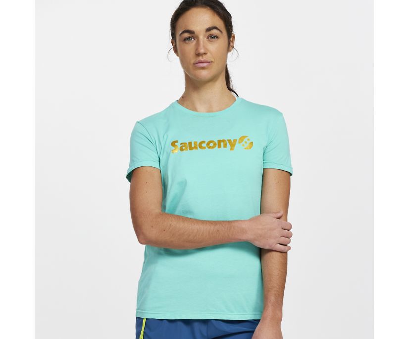 Saucony Rested T-Shirt Ženske Tops Menta | AOZQS8YI