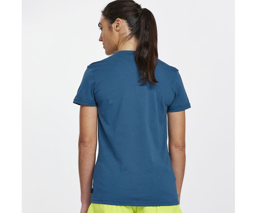 Saucony Rested T-Shirt Ženske Tops Tamnoplave | RTBNNX70