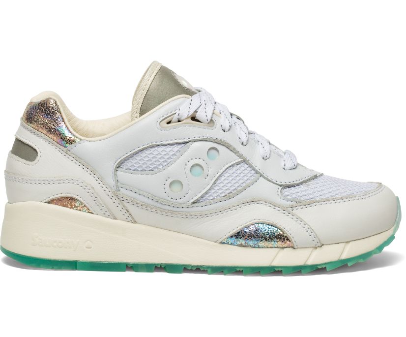 Saucony Shadow 6000 Pearl Muške Cipele Bijele Zlatne | 875KS4WP