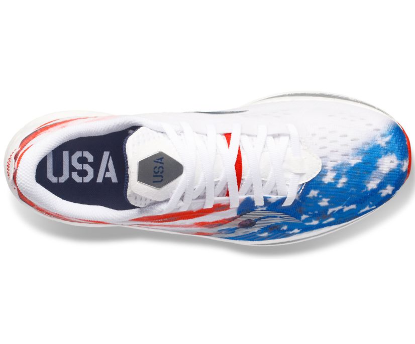 Saucony Stars & Stripes Endorphin Speed 2 Muške Tenisiće Crvene Bijele Plave | 9RLR4HEC