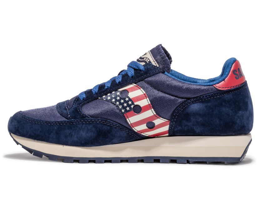 Saucony Stars & Stripes Jazz 81 Muške Cipele Crvene Bijele Plave | CBDGLF0X