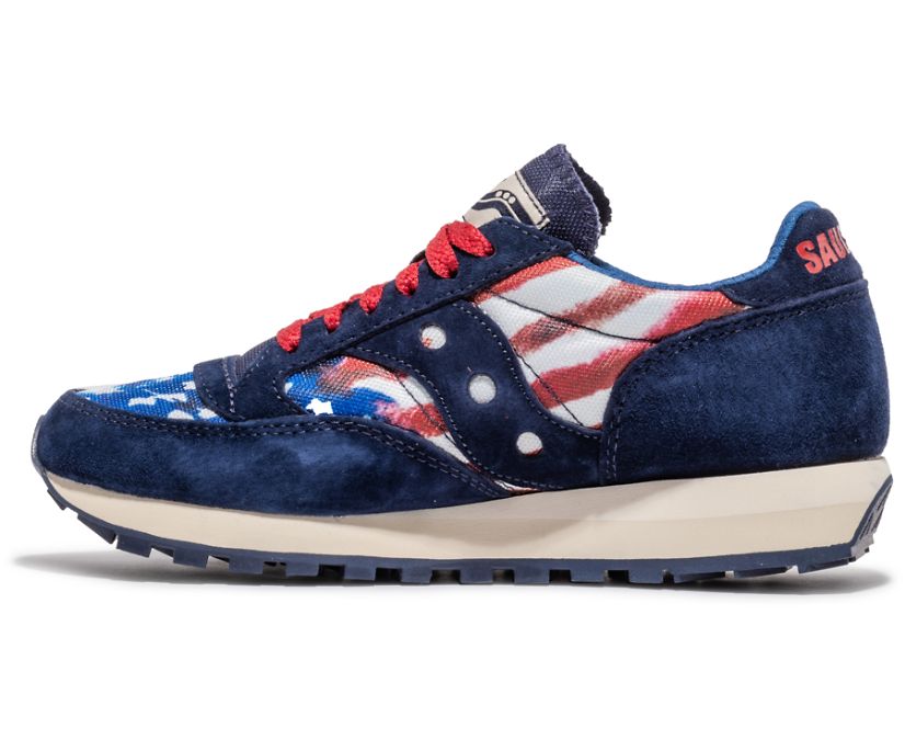 Saucony Stars & Stripes Jazz 81 Ženske Cipele Crvene Bijele Plave | ELRL47C6