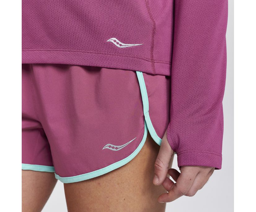 Saucony Stopwatch Long Sleeve Ženske Tops Roze | HC88KGVH