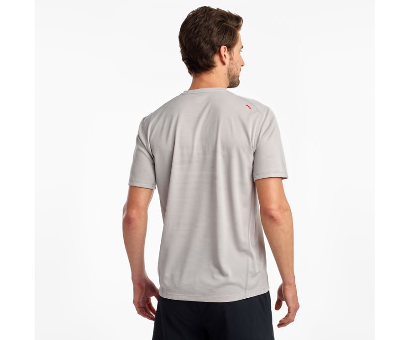 Saucony Stopwatch Short Sleeve Muške Tops Sive | 2ZM09O0I