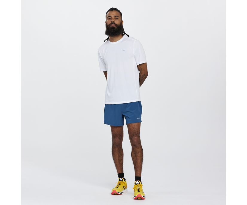 Saucony Stopwatch Short Sleeve Muške Tops Bijele | AYRXXWVN