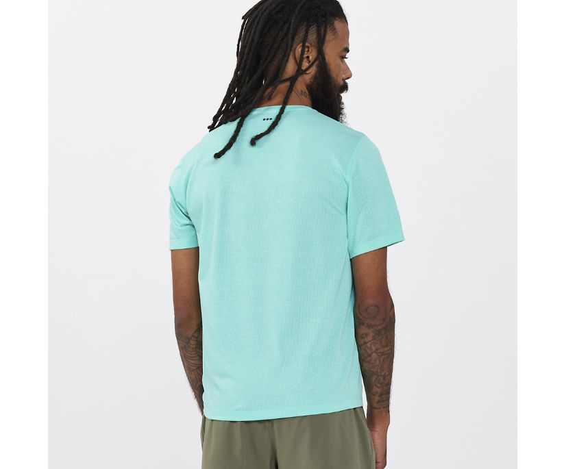 Saucony Stopwatch Short Sleeve Muške Tops Menta | CUEOQJZN