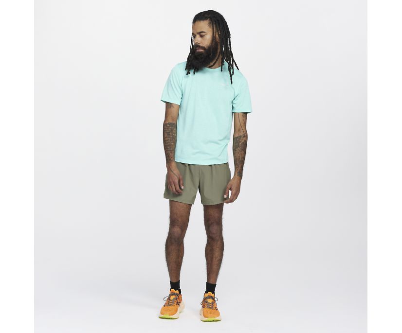 Saucony Stopwatch Short Sleeve Muške Tops Menta | CUEOQJZN