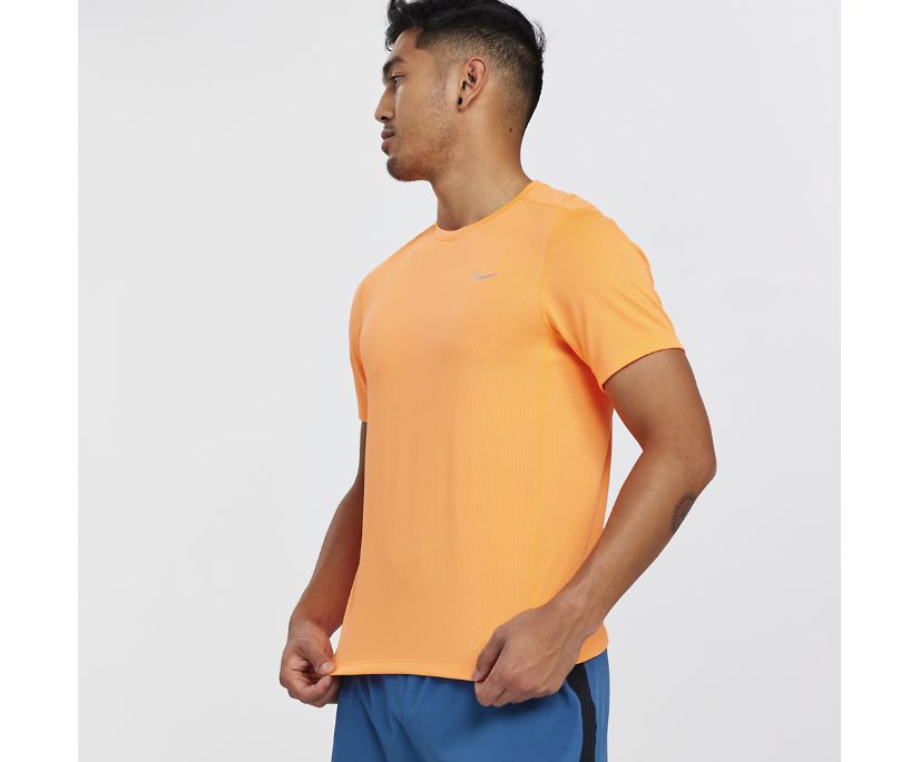 Saucony Stopwatch Short Sleeve Muške Tops Narančaste | Z5LBUYSC