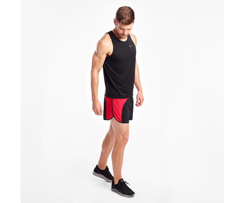 Saucony Stopwatch Singlet Muške Tops Crne | JNPIUDKX