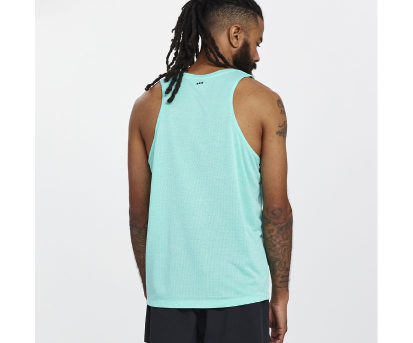 Saucony Stopwatch Singlet Muške Tops Menta | FAQXUDJG