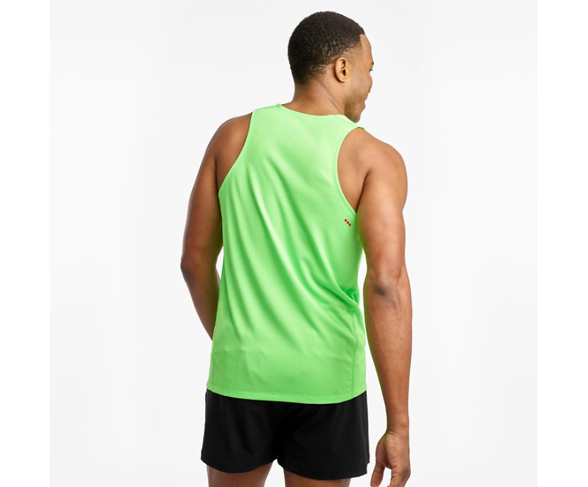 Saucony Stopwatch Singlet Muške Tops Svijetlo Zelene | 6WQBCL1N