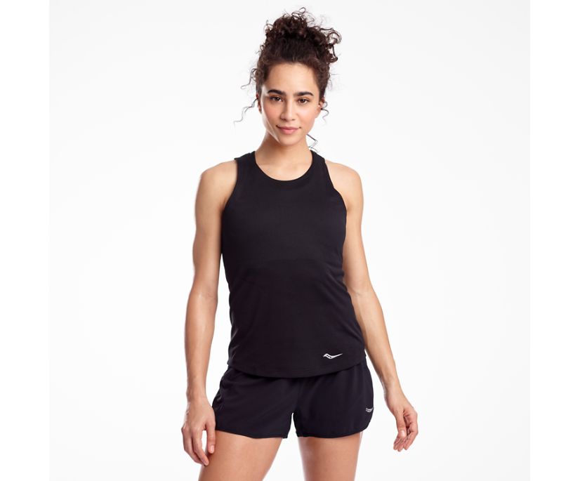 Saucony Stopwatch Singlet Ženske Tops Crne | J8MAWAN6