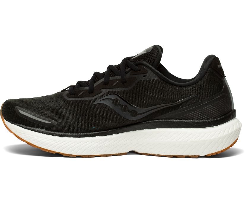 Saucony Triumph 19 Muške Cipele Za Hodanje Crne Srebrne | DI1F8ZIX