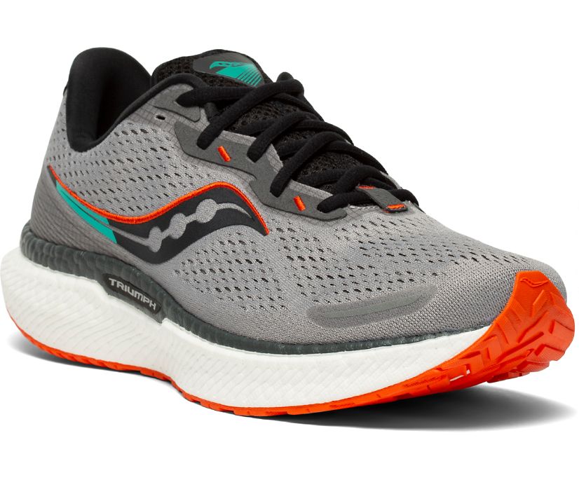 Saucony Triumph 19 Muške Cipele Za Hodanje Sive Crvene | XJNQJFHV