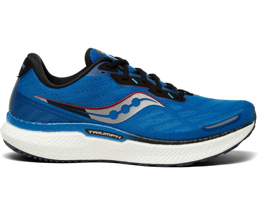 Saucony Triumph 19 Muške Tenisiće Kraljevska Plava Tamno Zelene | I6WCUR0K