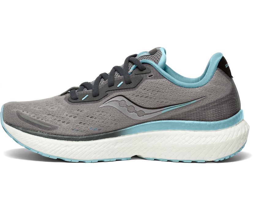 Saucony Triumph 19 Wide Ženske Cipele Sive Svijetlo Plave | XN223K8C