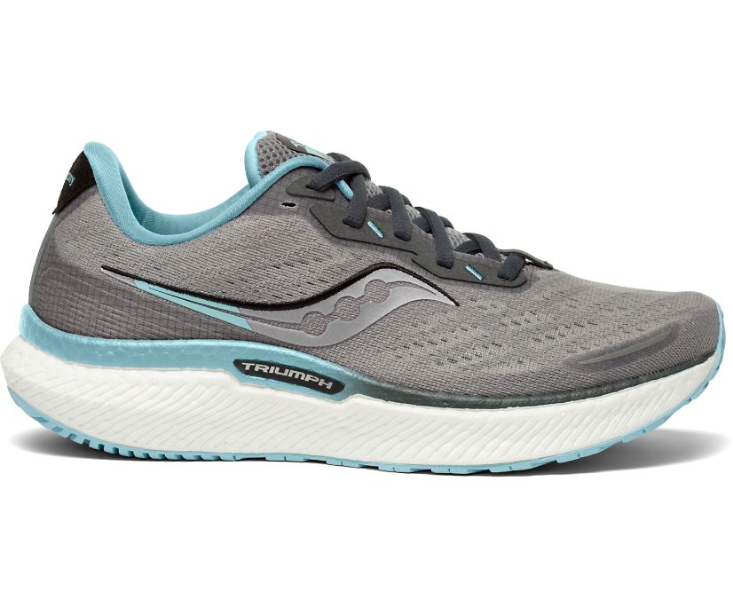 Saucony Triumph 19 Wide Ženske Cipele Sive Svijetlo Plave | XN223K8C