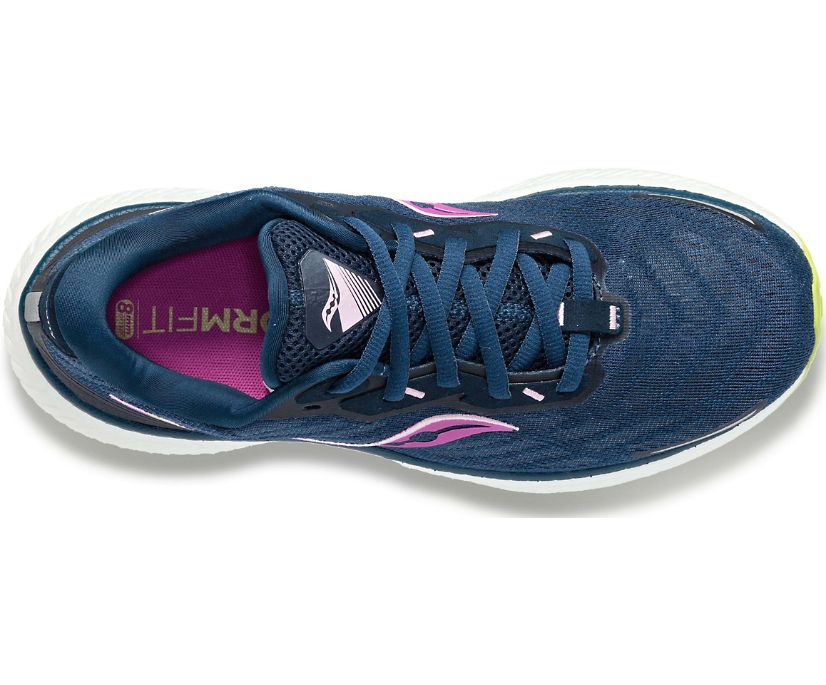 Saucony Triumph 19 Ženske Cipele Za Hodanje Tamno Zelene Svijetlo Zelene | 4LIRK81Y