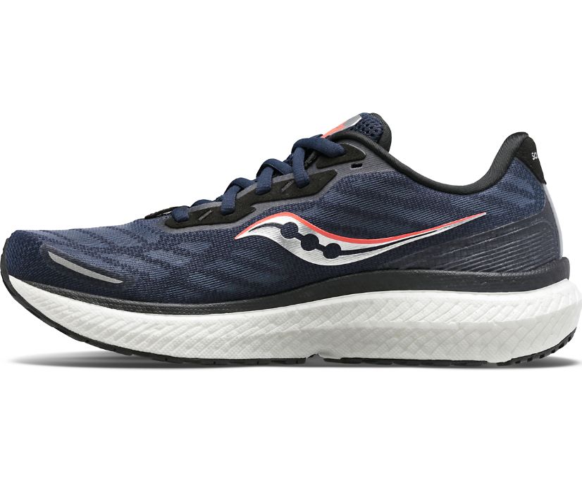 Saucony Triumph 19 Ženske Cipele Za Hodanje Tamnoplave Srebrne | IL3CW2ZW