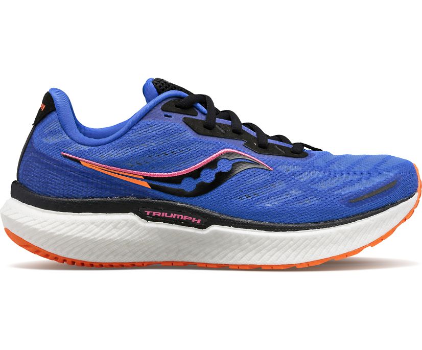 Saucony Triumph 19 Ženske Tenisiće Plave Narančaste | 04AWMMDM