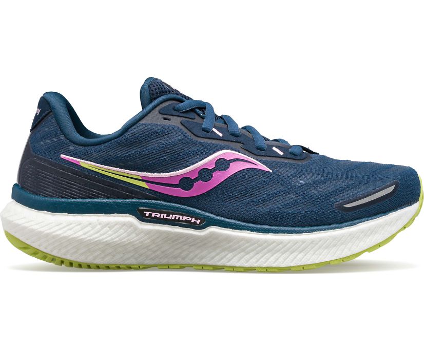 Saucony Triumph 19 Ženske Tenisiće Tamno Zelene Svijetlo Zelene | 340W2Q0Y