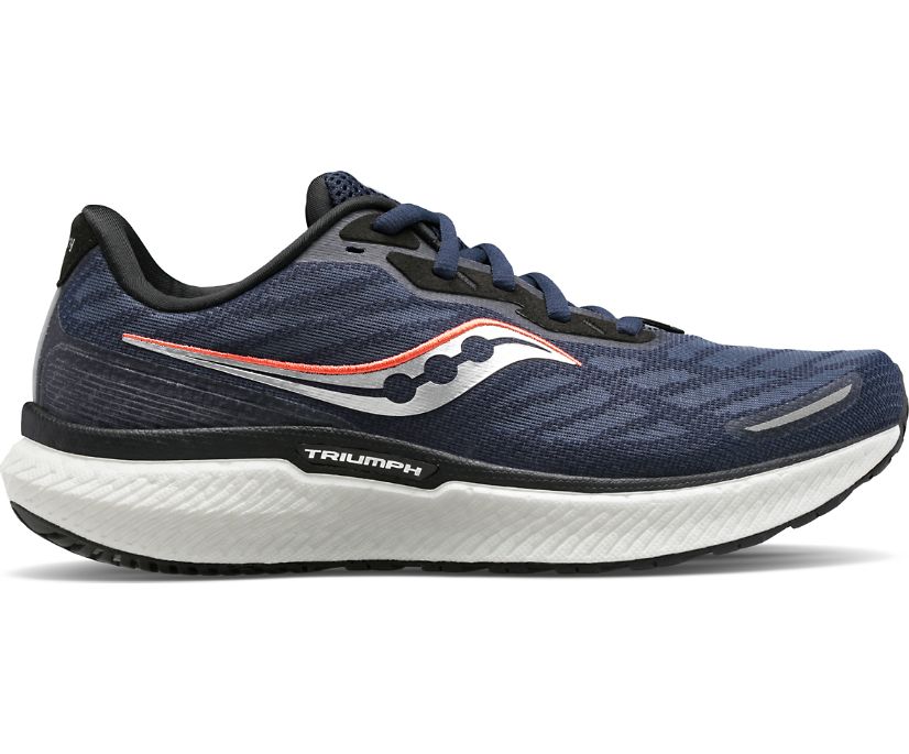 Saucony Triumph 19 Ženske Tenisiće Tamnoplave Srebrne | ZLKGU669