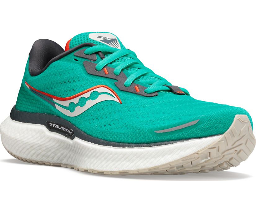 Saucony Triumph 19 Ženske Tenisiće Zelene Narančaste | OS072O3O