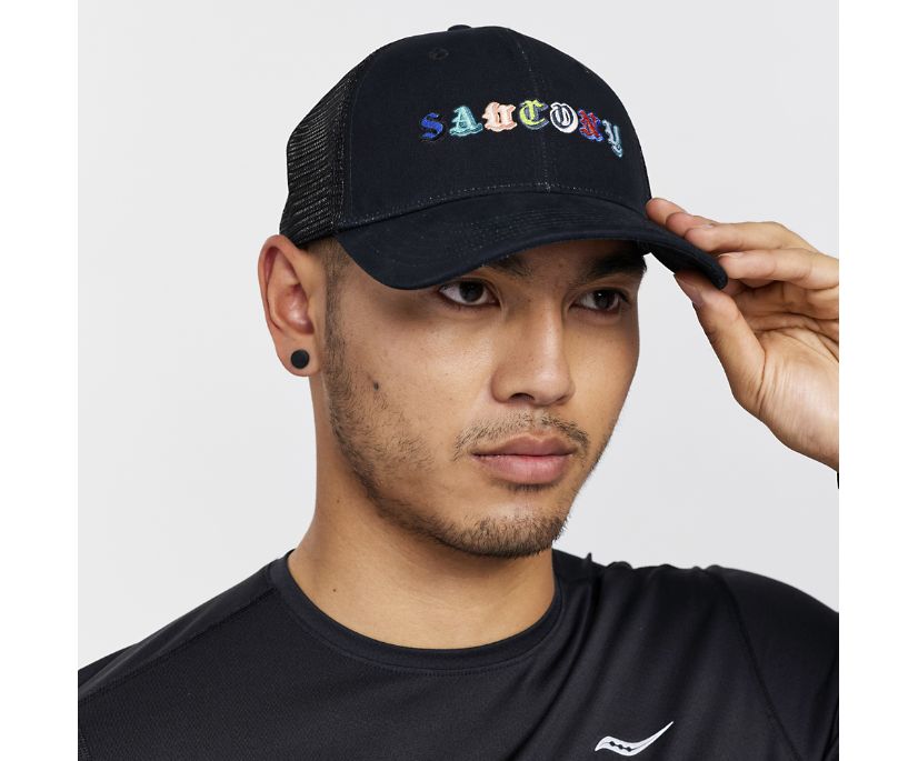 Saucony Trucker Hat Muške Šeširi Crne | OQF0ZK6B