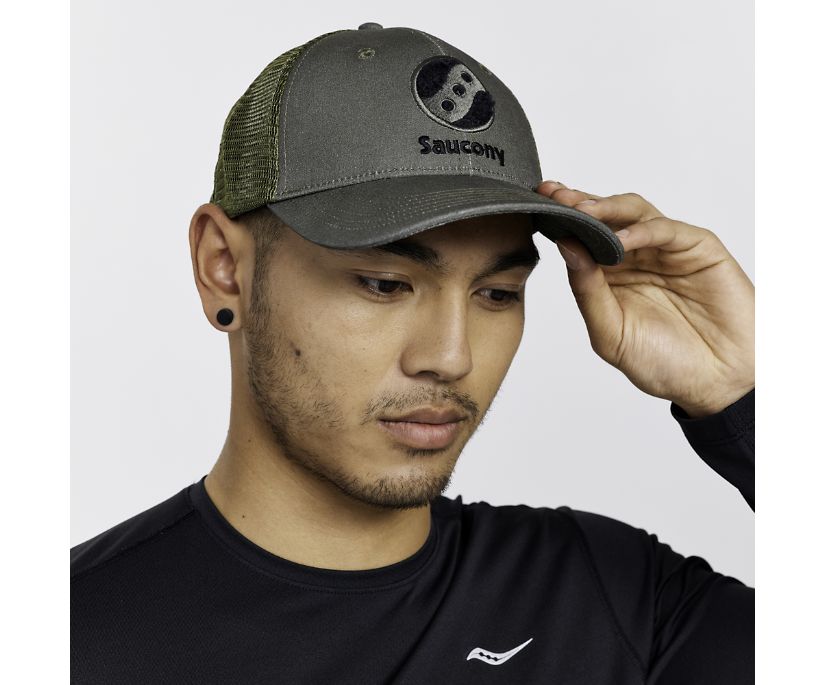 Saucony Trucker Hat Muške Šeširi Maslinasto Zelene | S0CVJ8D0