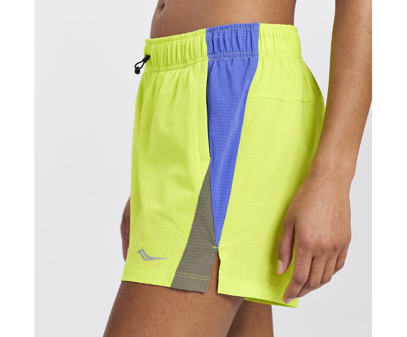 Saucony Wirebrush 5' Short Ženske Hlače Svijetlo Zelene | NETPFRVH