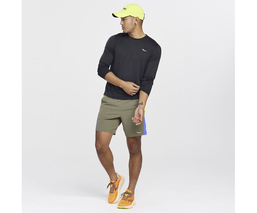 Saucony Wirebrush 7' Short Muške Hlače Maslinasto Zelene | LZL54W1H