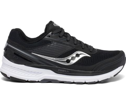 Saucony Echelon 8 Wide Ženske Cipele Crne Bijele | 5BRRHEUC