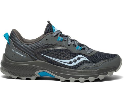 Saucony Excursion TR15 Ženske Trail Tenisice Tamno Sive Plave | B9GN06HF