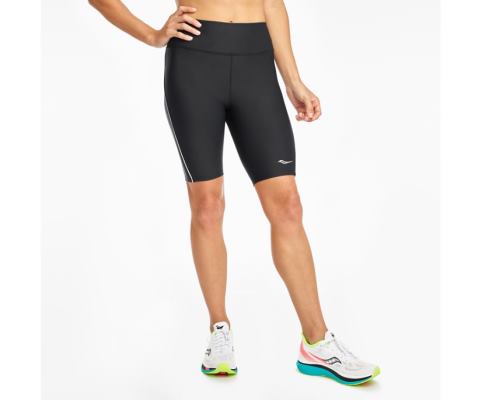 Saucony Fortify 8' Biker Short Ženske Hlače Crne | ZDOCENCT