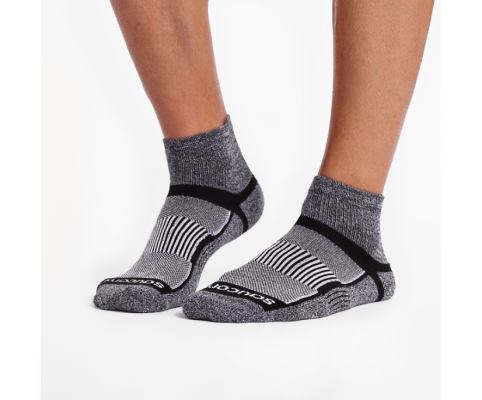 Saucony Inferno Quarter 3-Pack Socks Ženske Čarape Crne Bijele | 5U17OBQS