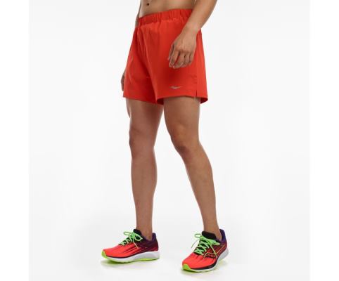 Saucony Outpace 5' Short Muške Hlače Crvene | V1D39D1Q