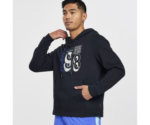 Saucony Rested Hoodie Muške Tops Crne | C6G5E12H