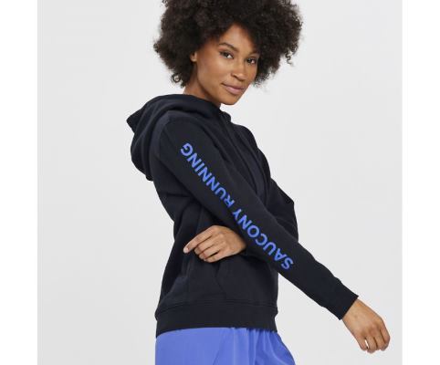 Saucony Rested Hoodie Ženske Tops Crne | C4S4Y7M9