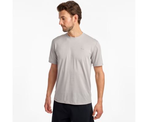 Saucony Stopwatch Short Sleeve Muške Tops Sive | 2ZM09O0I