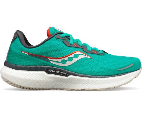 Saucony Triumph 19 Ženske Cipele Za Hodanje Zelene Narančaste | 5F0XR49L