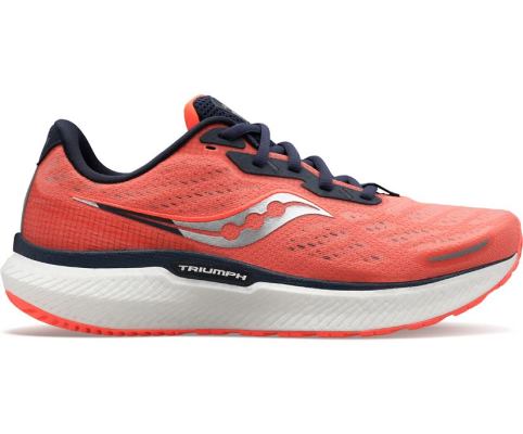 Saucony Triumph 19 Ženske Cipele Za Hodanje Koraljne Crne | 6XGGAST6