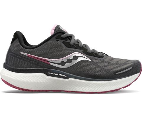 Saucony Triumph 19 Ženske Tenisiće Tamno Sive Bordo | 1KBKLAHD