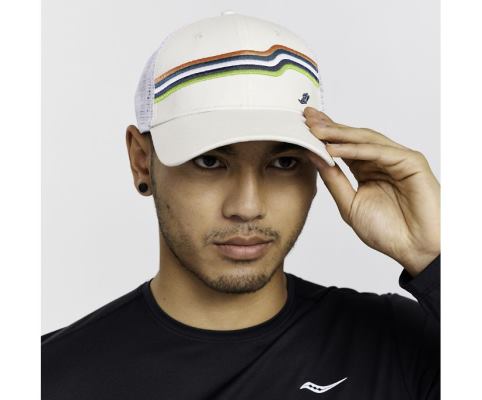 Saucony Trucker Hat Muške Šeširi Bijele | ASQRH901